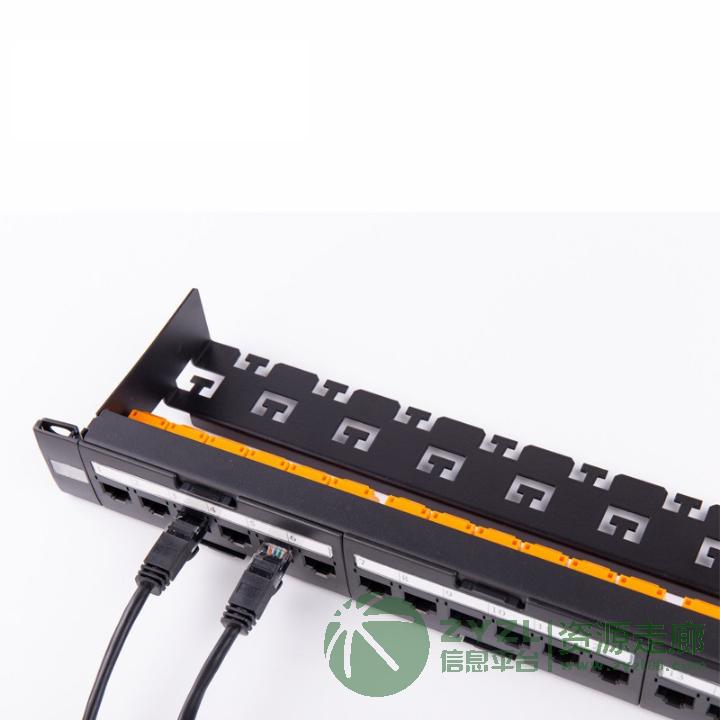 6类非屏蔽配线架 CAT6 UTP RJ45 48口网络配线