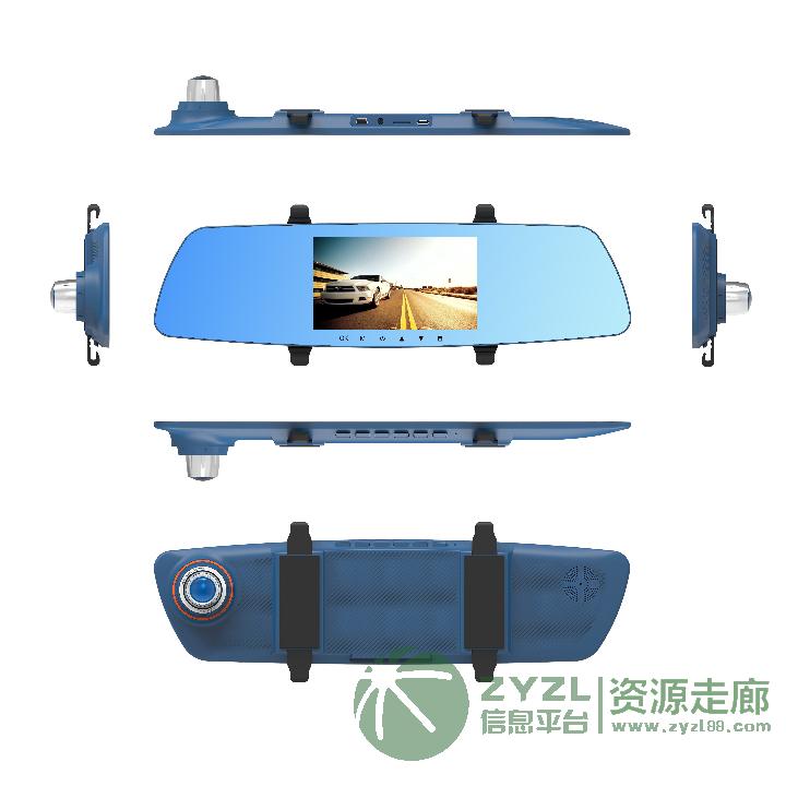 高清无光夜视双录带倒车后视和停车监控记录仪供应