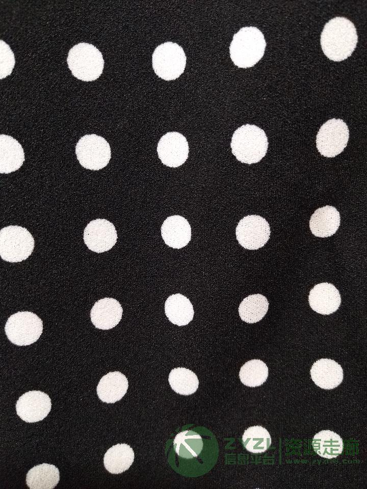 针织乱麻点子印花